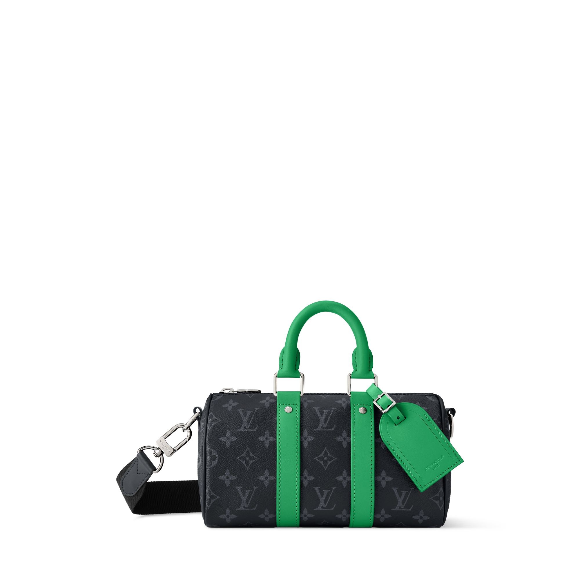 Keepall Bandoulière 25 Bag - Luxury Monogram Eclipse Green | LOUIS